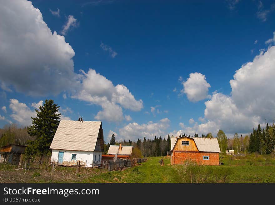 Country house. Sibir.