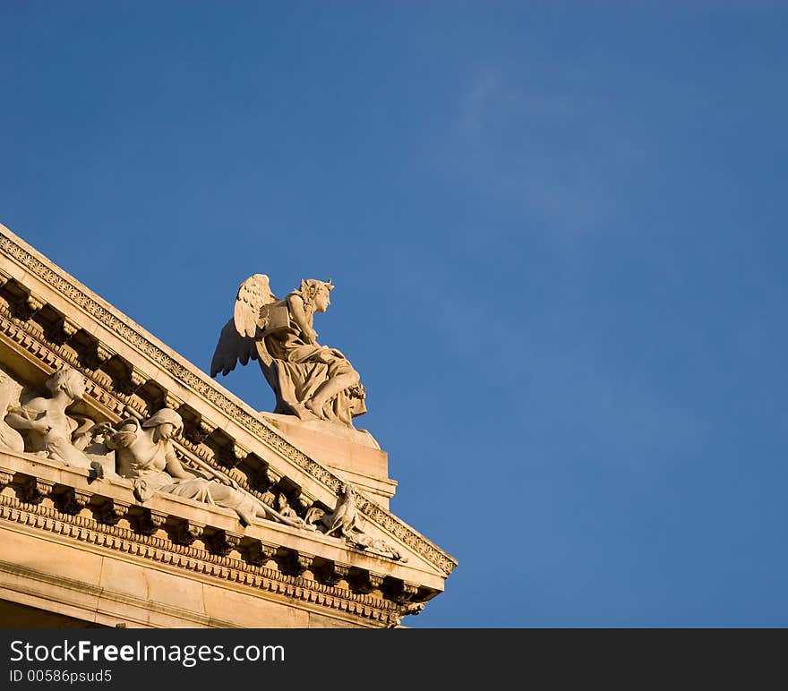 Gargoyle of a National Library. Gargoyle of a National Library