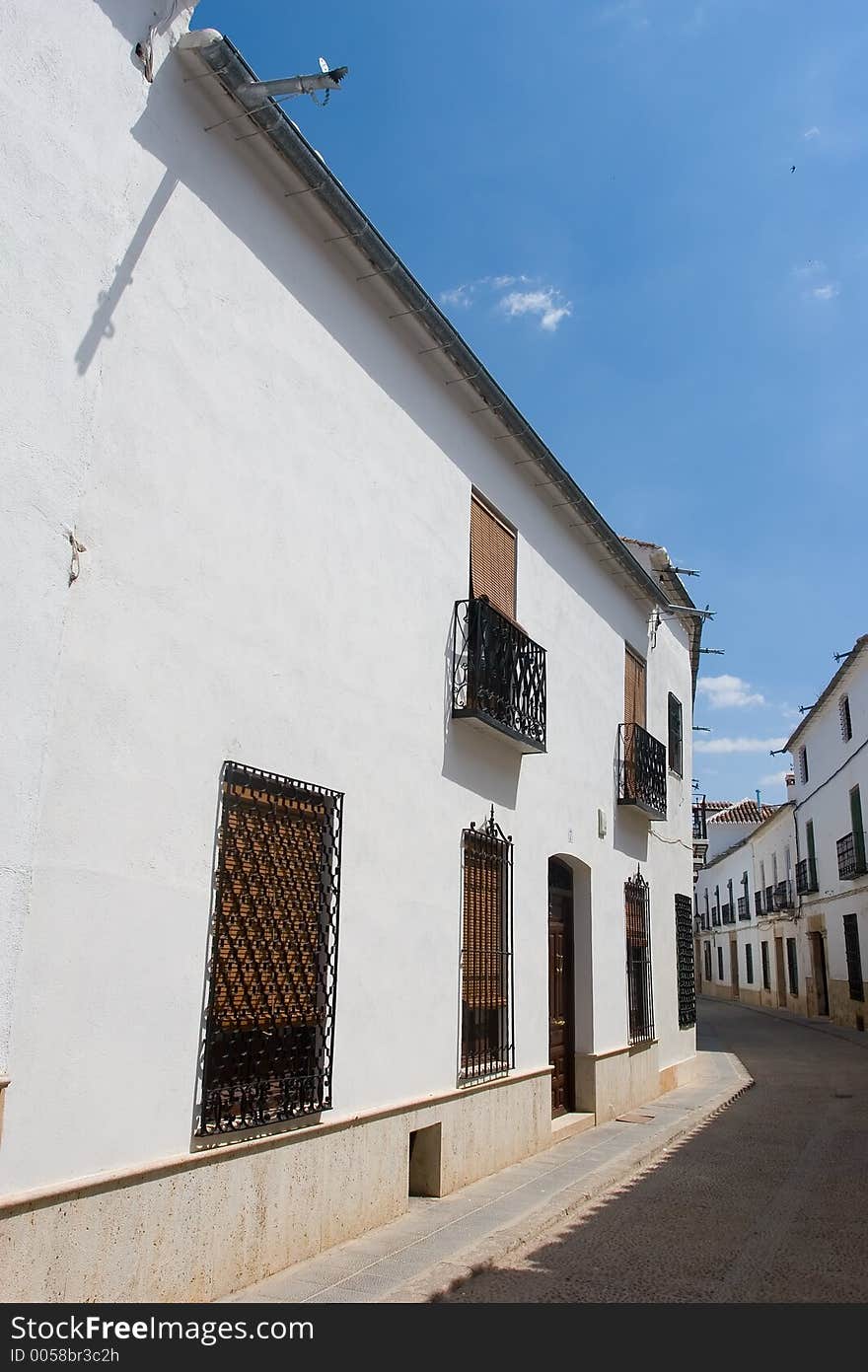 Spanish Village houses in narrow streets. Spanish Village houses in narrow streets