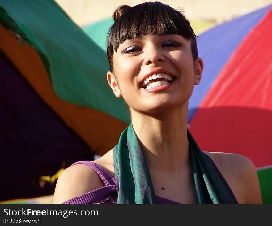 Young smiling girl. Young smiling girl