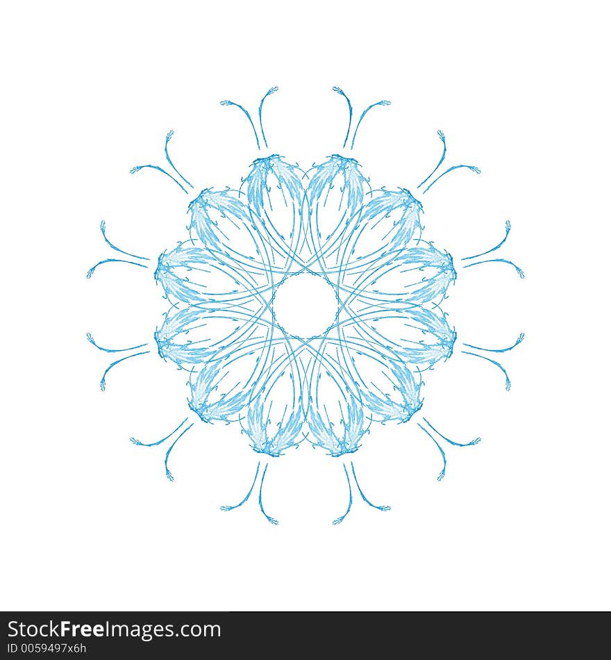 Blue flower pattern. Blue flower pattern