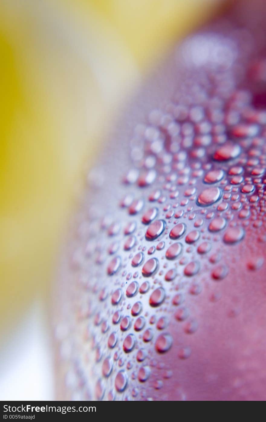 Blue abstract selective blur water droplets. Blue abstract selective blur water droplets