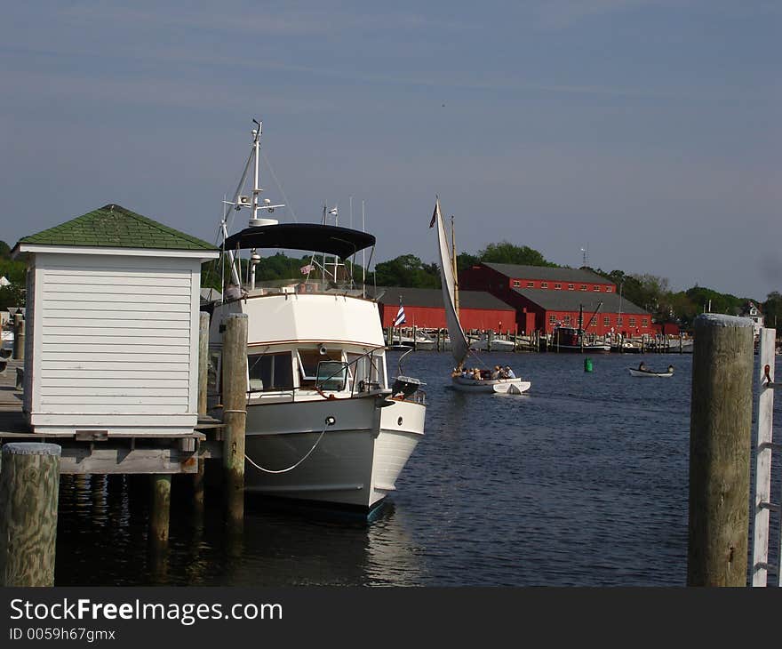 Mystic seaport harbor, Ct