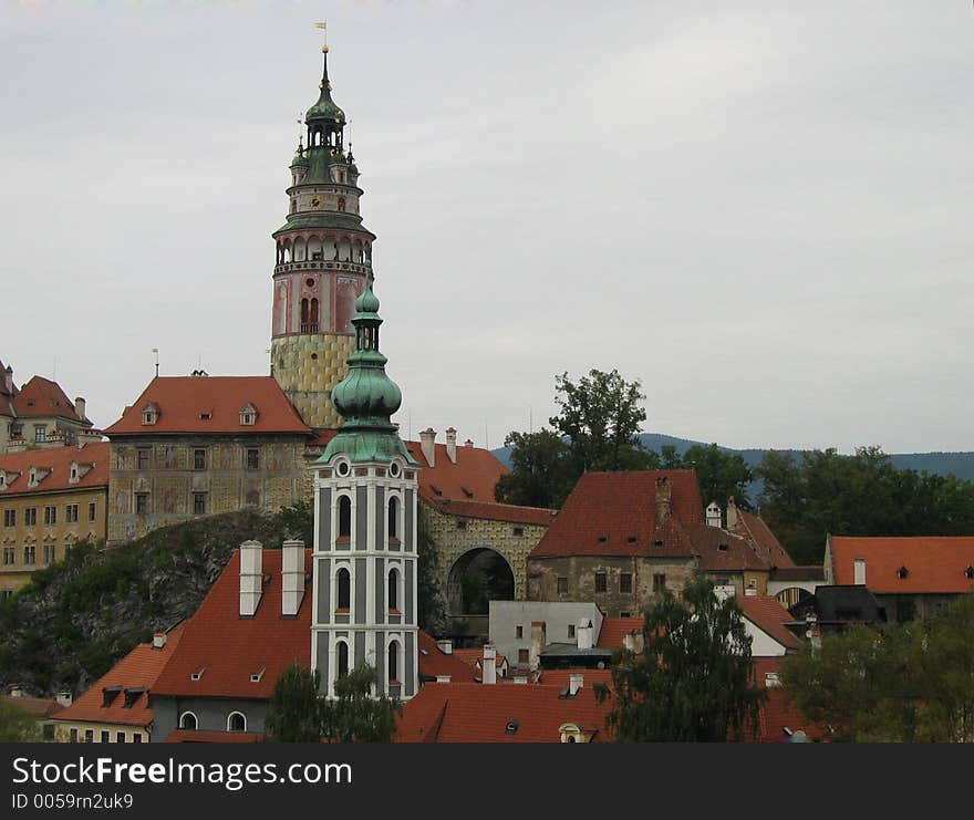 Czech Krumlov Castle View. Czech Krumlov Castle View