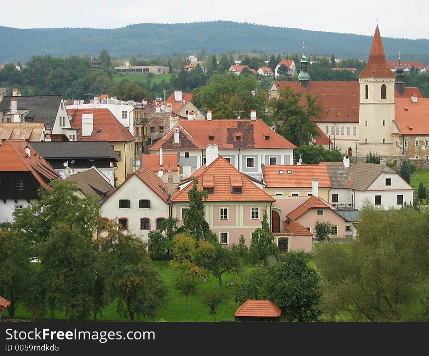 Czech Krumlov View. Czech Krumlov View