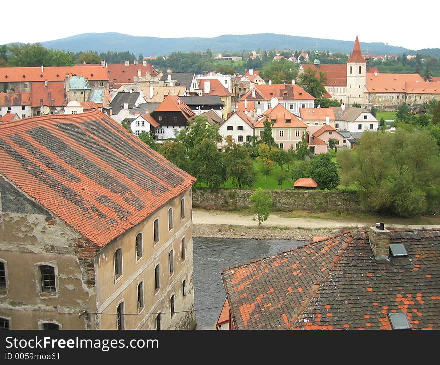 Czech Krumlov Town View. Czech Krumlov Town View