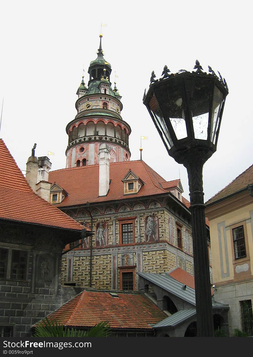 Czech Krumlov Castle View. Czech Krumlov Castle View