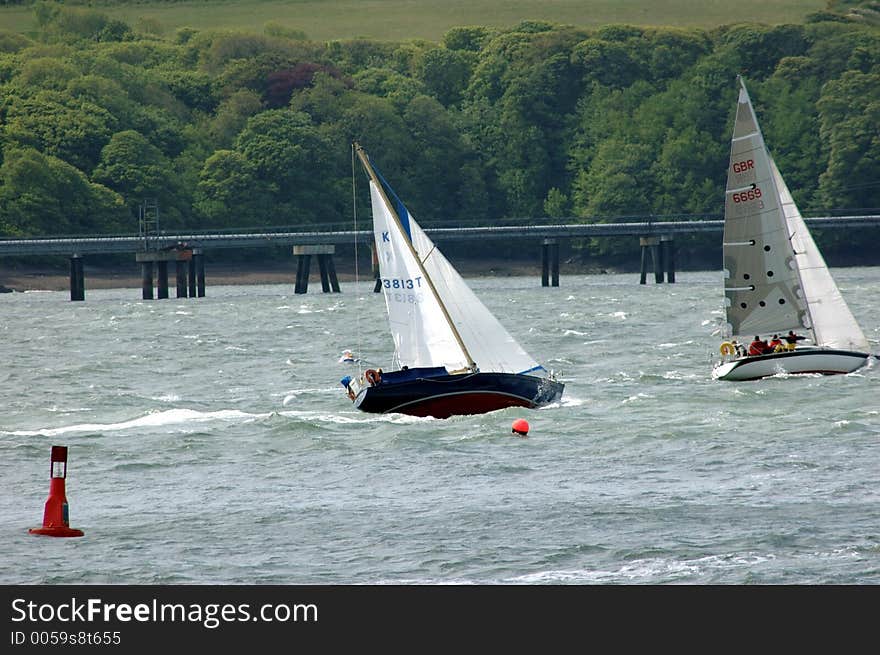 Sailing at Milford Haven