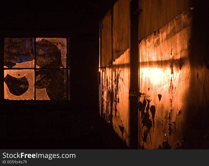 A ruined soviet military base. A ruined soviet military base