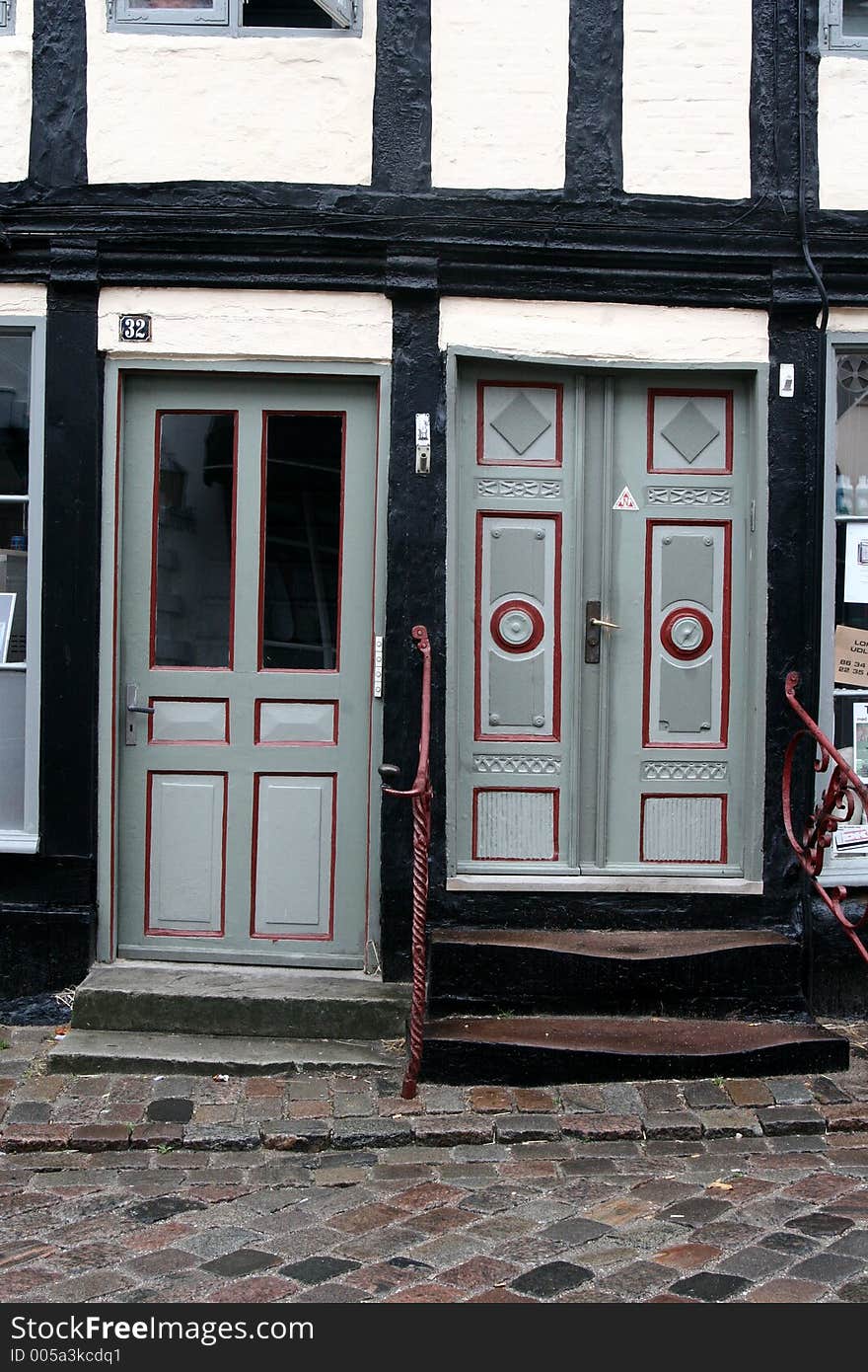 Door of old traditional house   in denmark. Door of old traditional house   in denmark