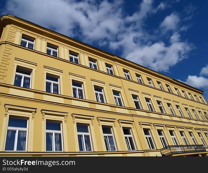 Yellow building