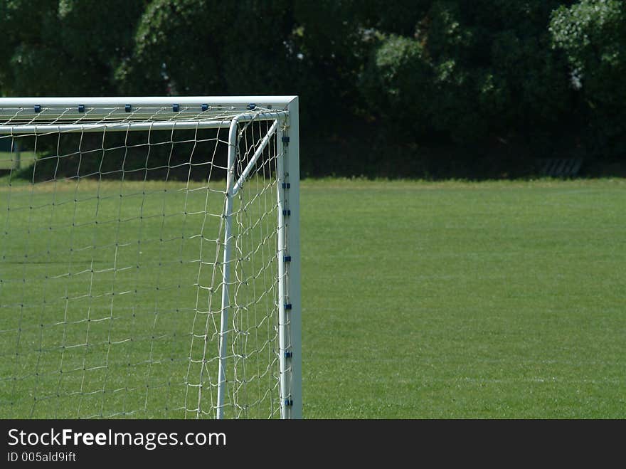 Net of stadium of soccer