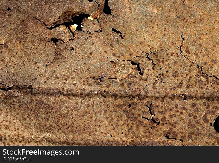 Rusty metal plate. Rusty metal plate