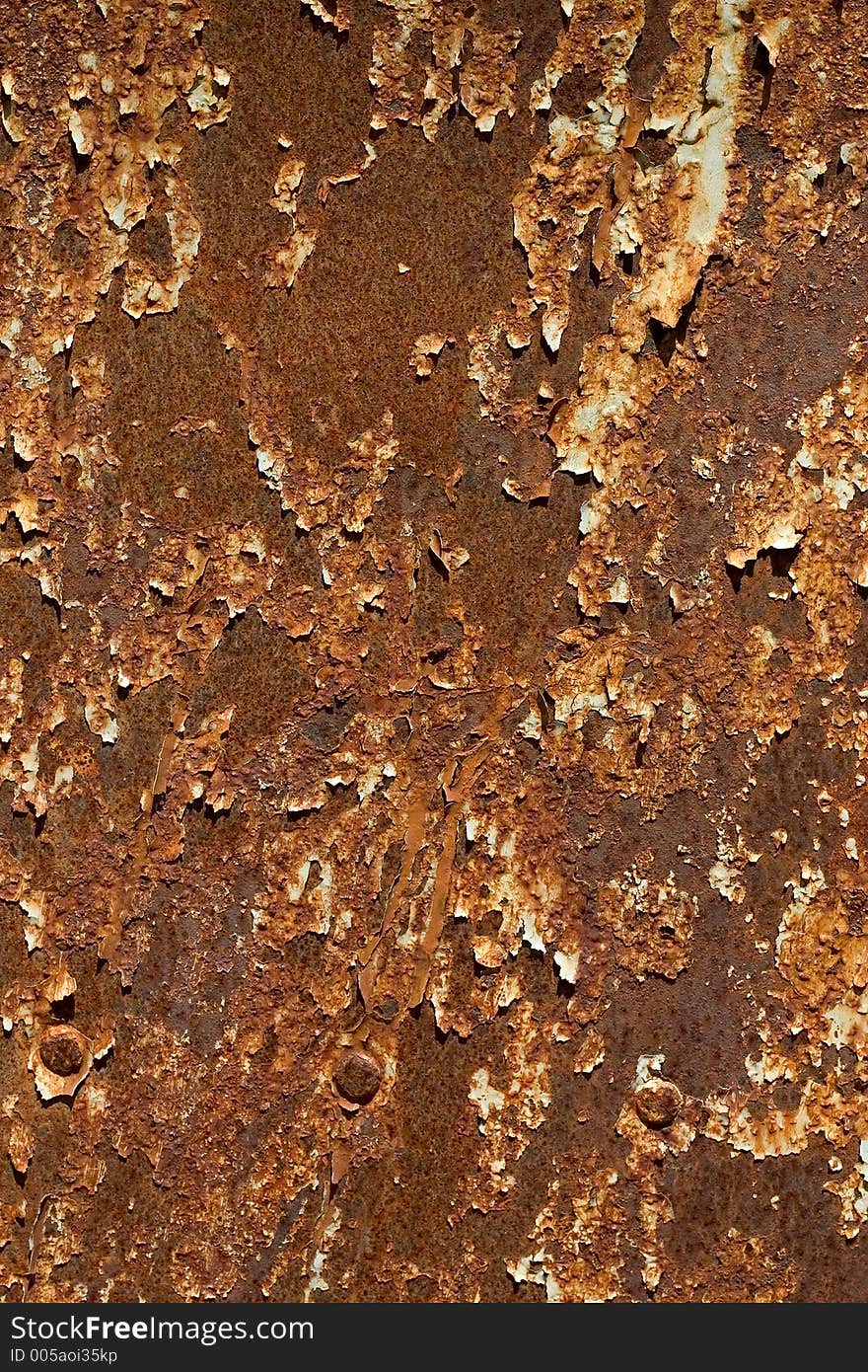 Rusty metal plate with rivets. Rusty metal plate with rivets