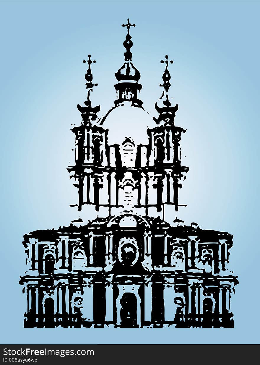 Russian temple (illustration)