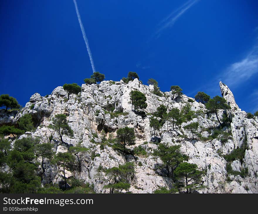 French riviera coastline