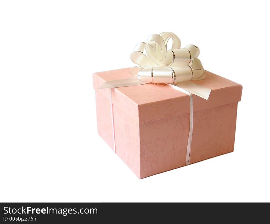 Pink box. White background. Pink box. White background.