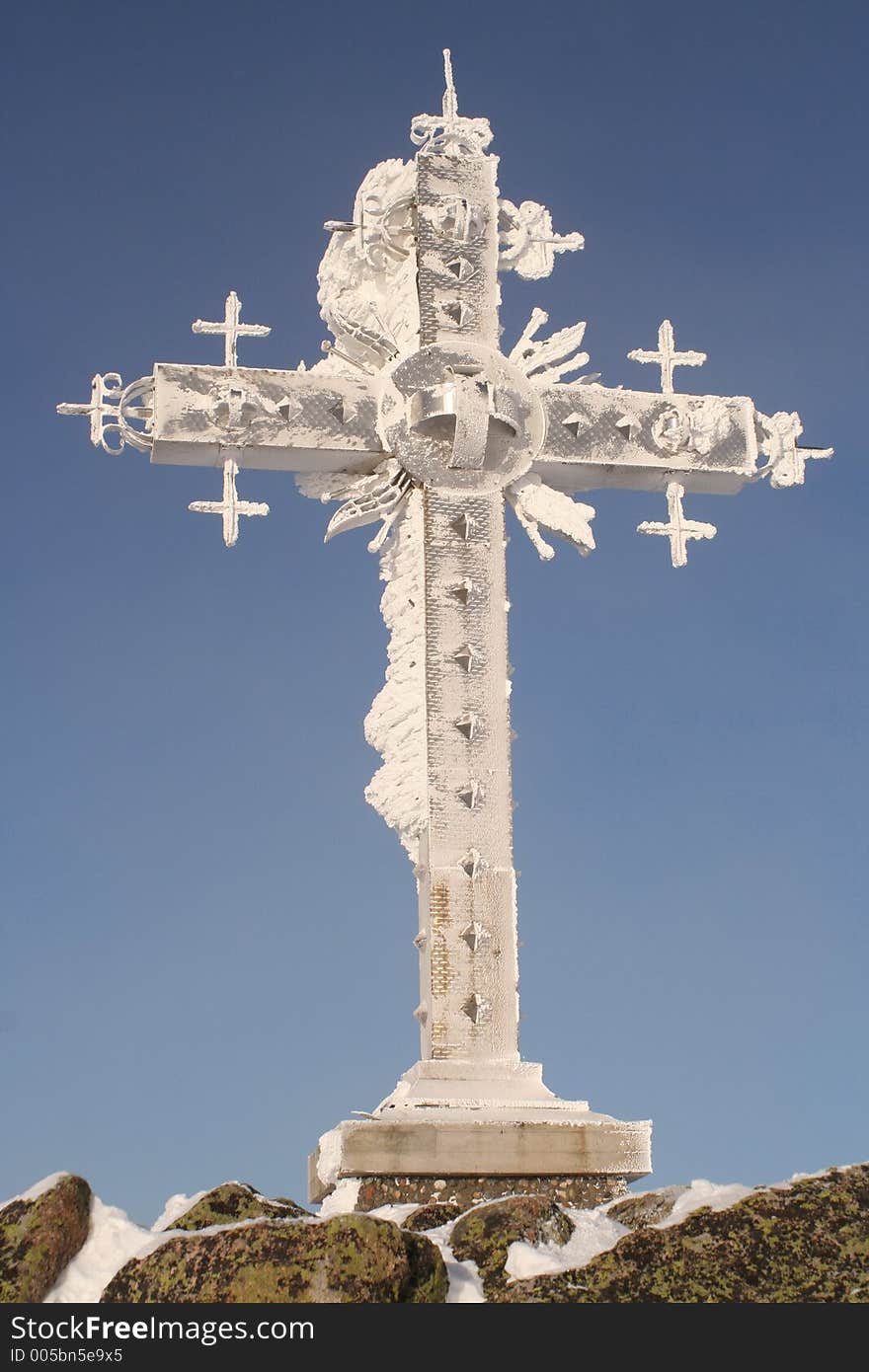 Cross At Top Of Mountain