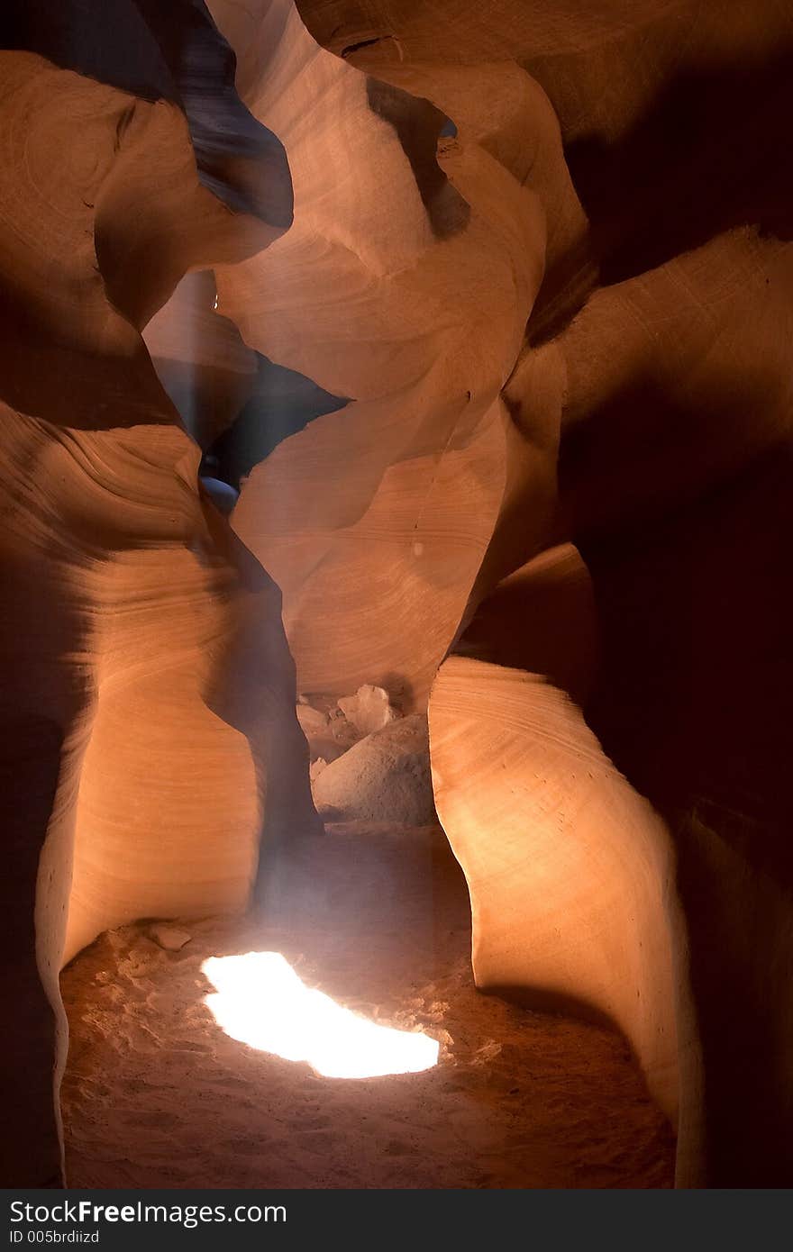 Slot Canyon in Arizona's Upper Antelope Canyon. Slot Canyon in Arizona's Upper Antelope Canyon