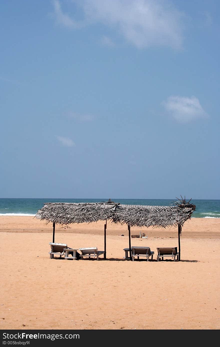 Relaxing by the sea.