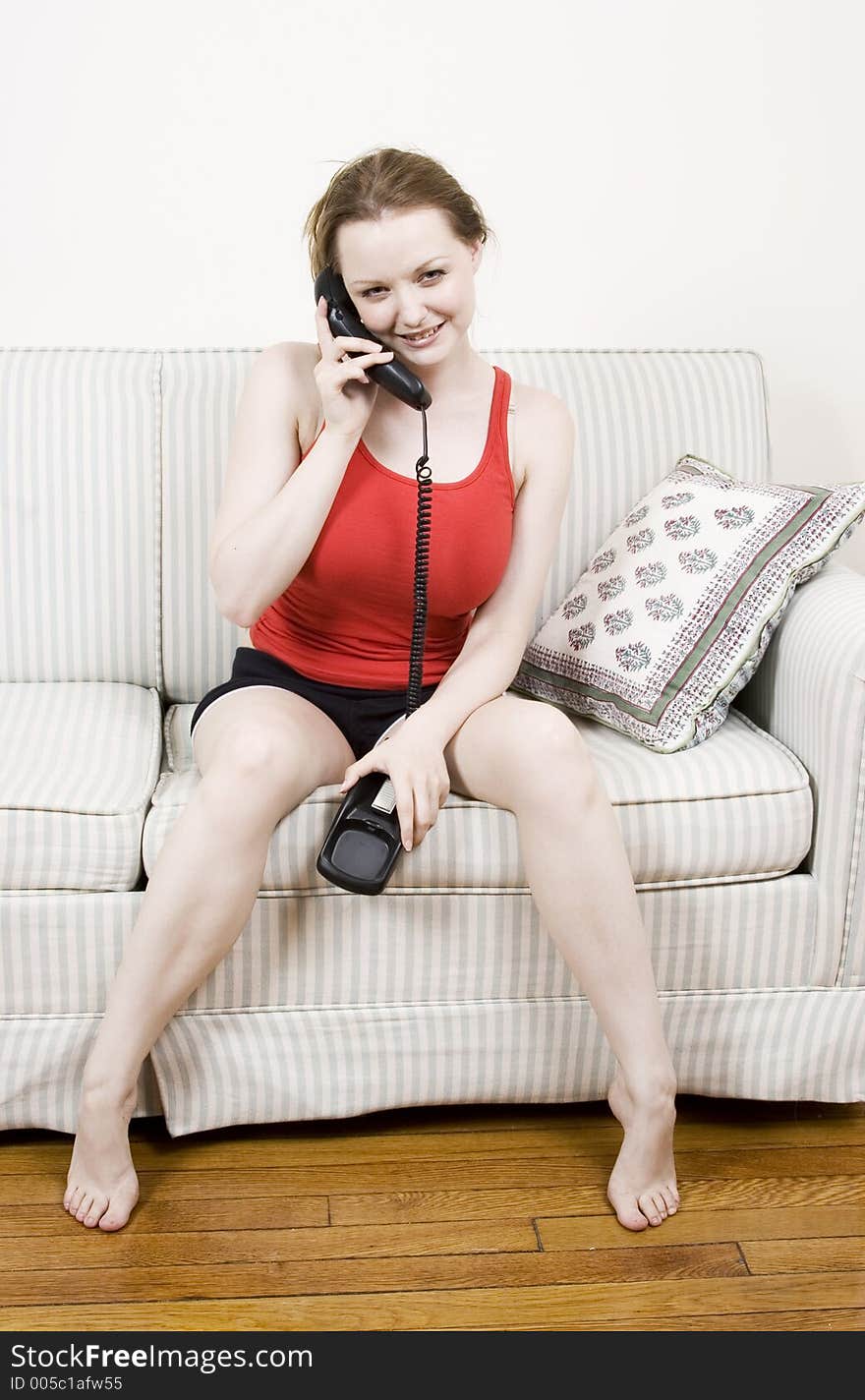 Young woman on the phone