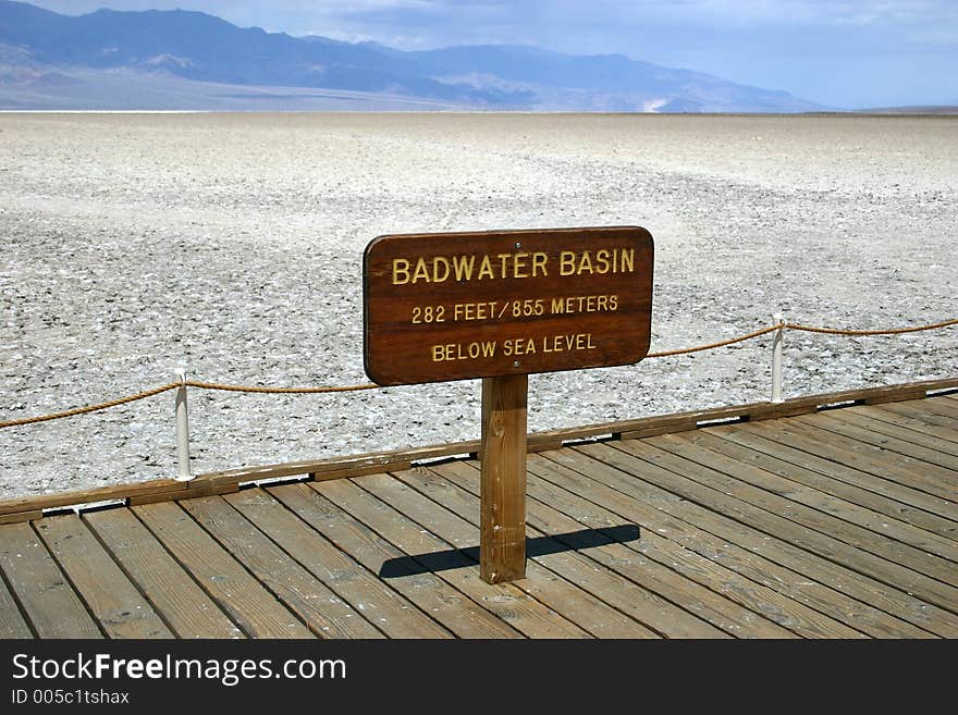 Badwater Basin in Death Valley