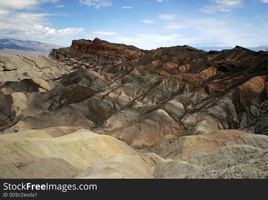 Zabriskie Point in Death Valley National Park, California