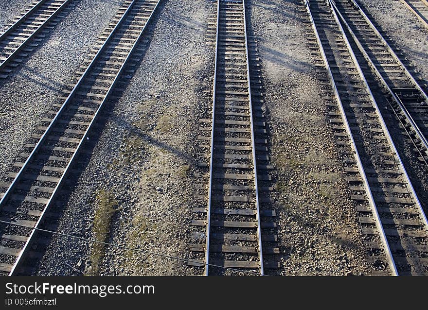 Double-track railway. Double-track railway