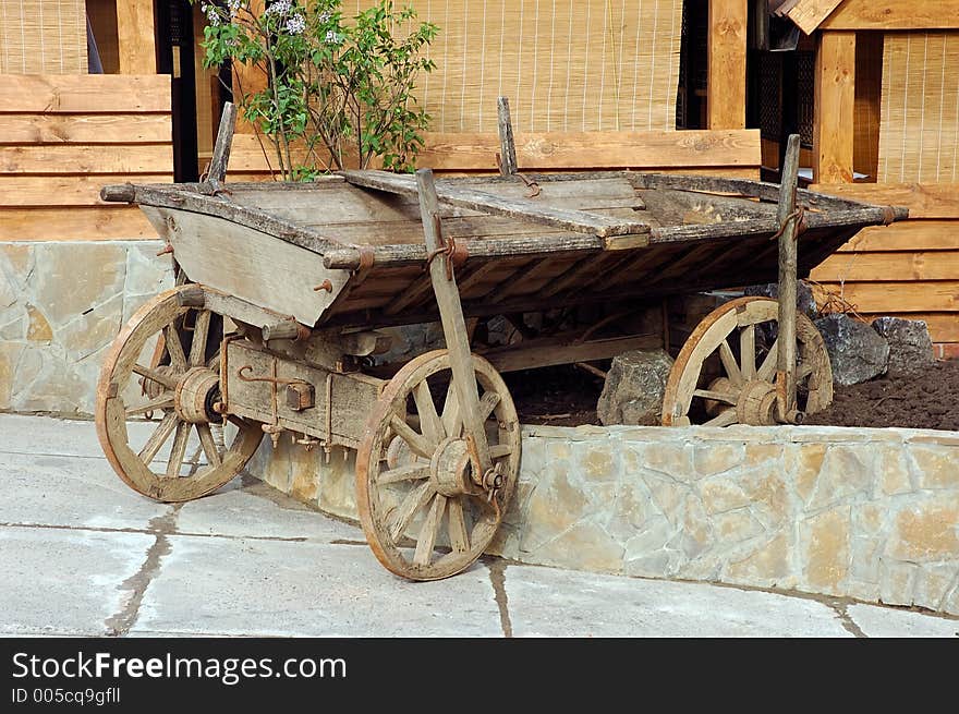 Old rustic horse cart