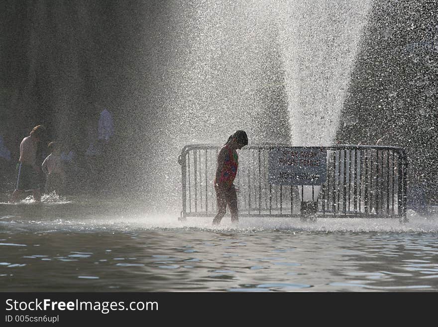 Park fountain. Park fountain