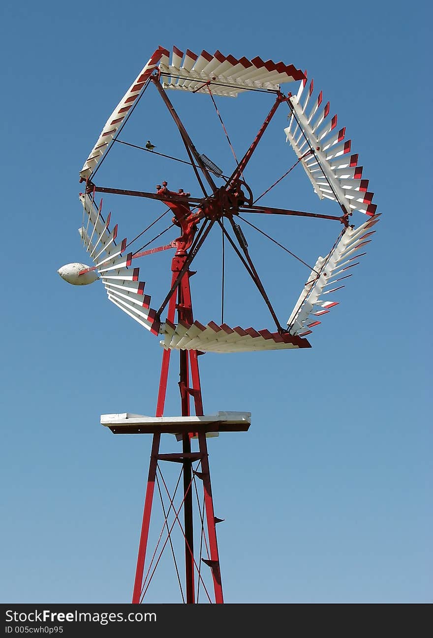 Rebuilt windmill at the route 66 museum. Rebuilt windmill at the route 66 museum