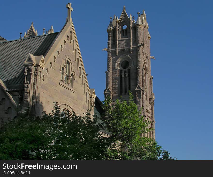 old stone church