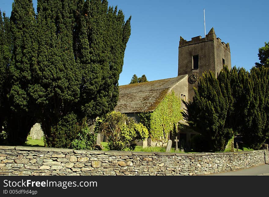 A Landscape of Grasmere Church