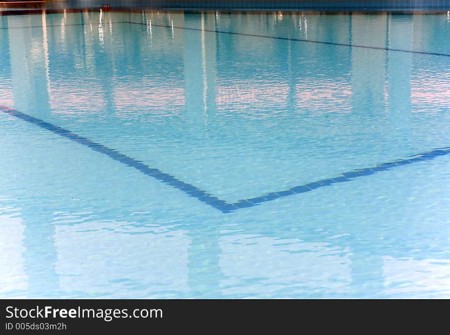 A swimming pool. A swimming pool