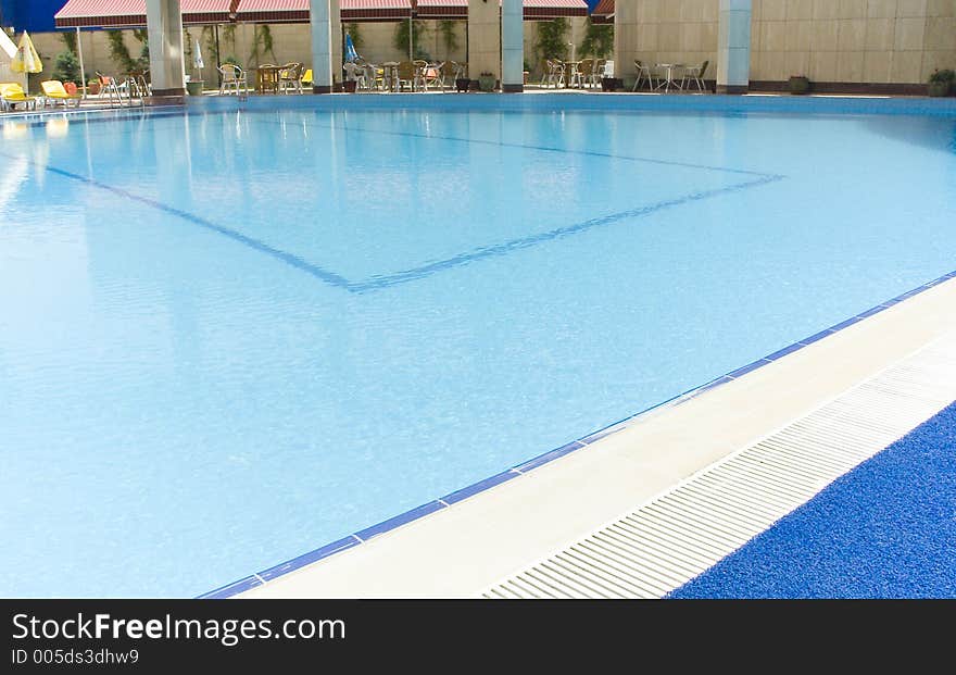 A swimming pool. A swimming pool