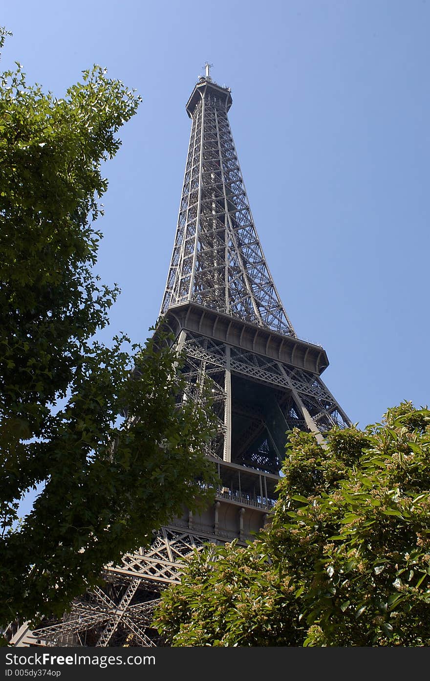 A view of the Eiffel Tower. A view of the Eiffel Tower