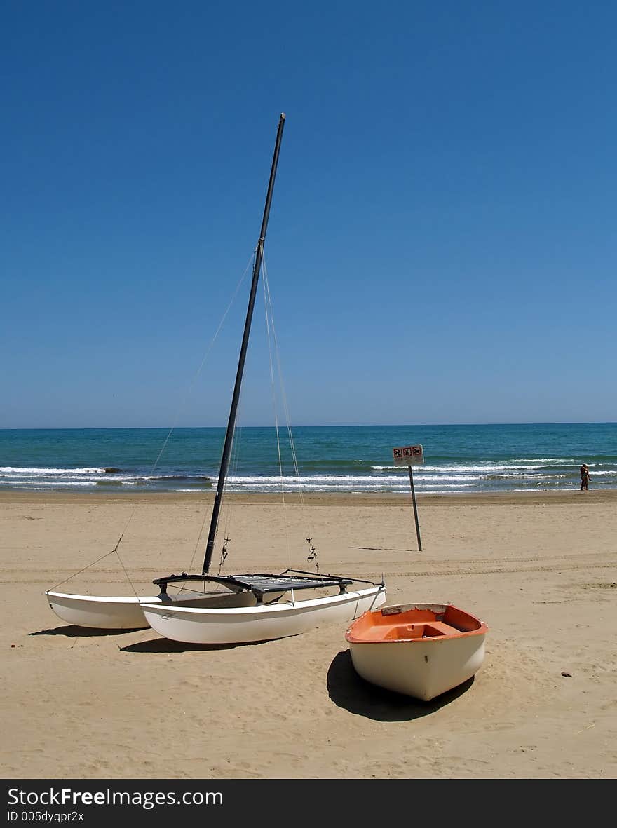 Boats at the beach