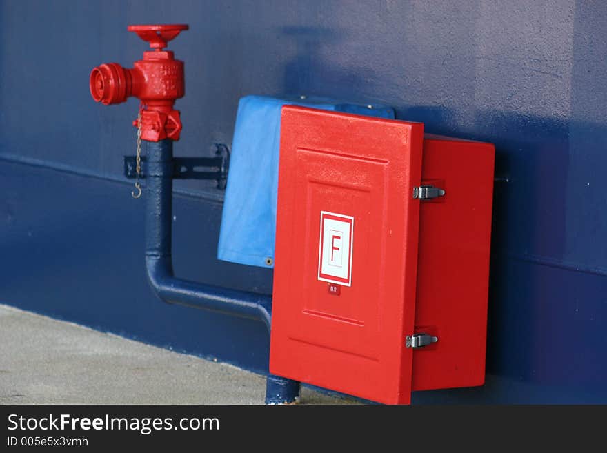 Fire plug on cruise ship. Fire plug on cruise ship