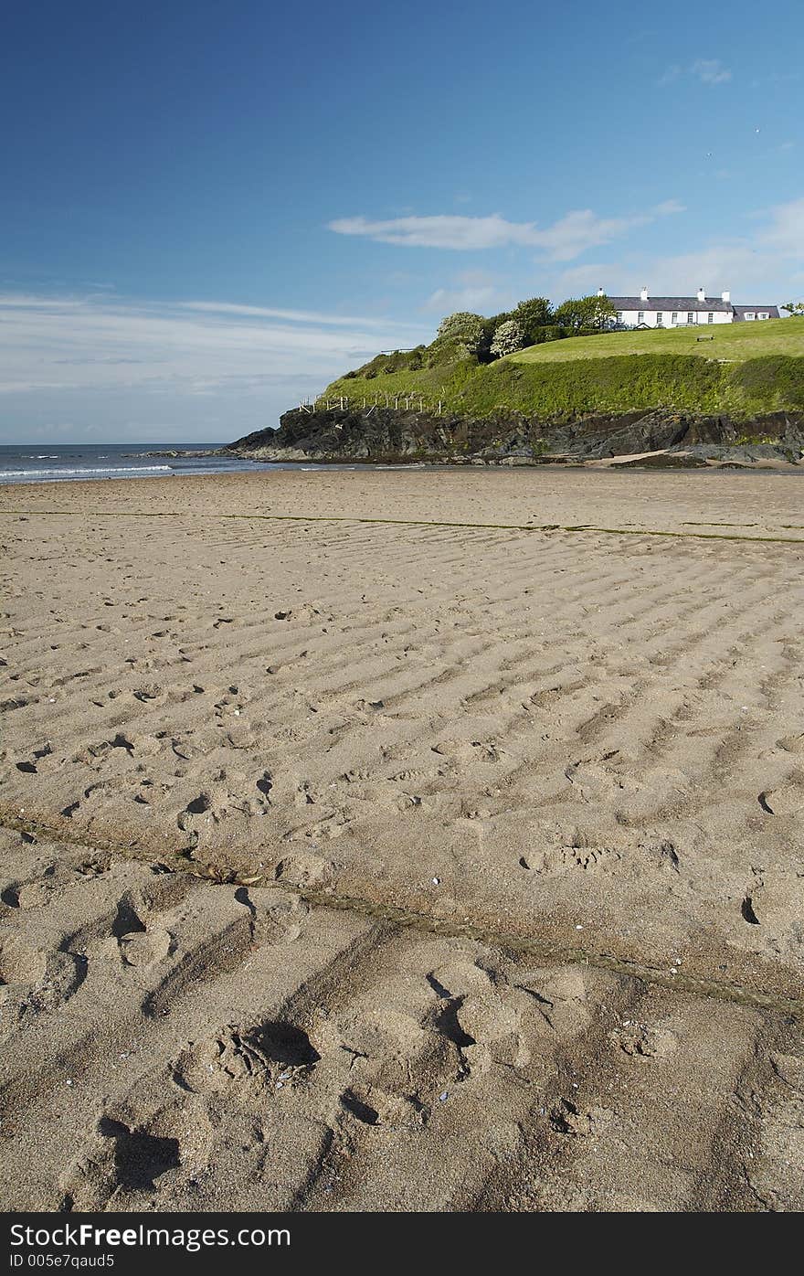 Ripples in the Sand on a Welsh Beach