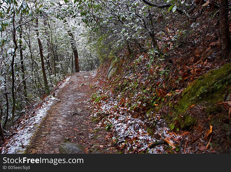 Path in the mountains