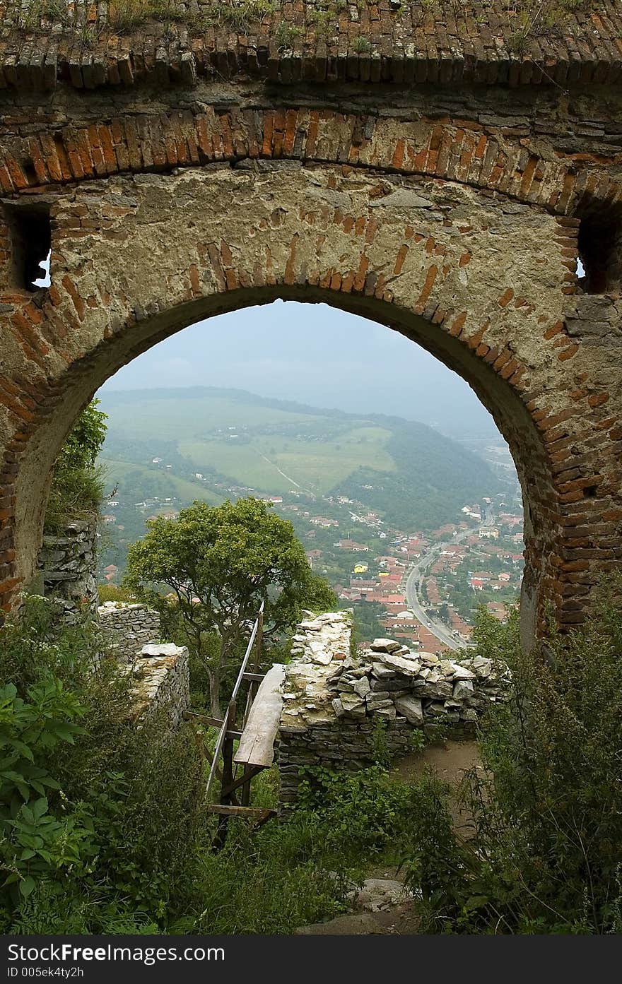 View from the gate of an old fortree