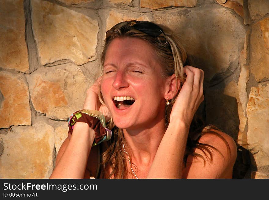 Laughing woman