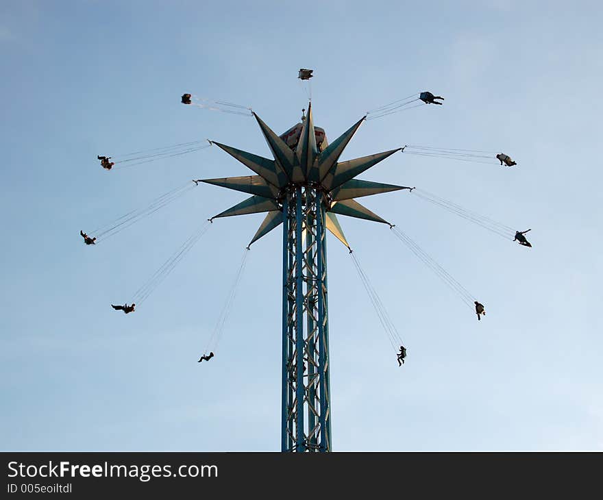 Merry-go-round spinning