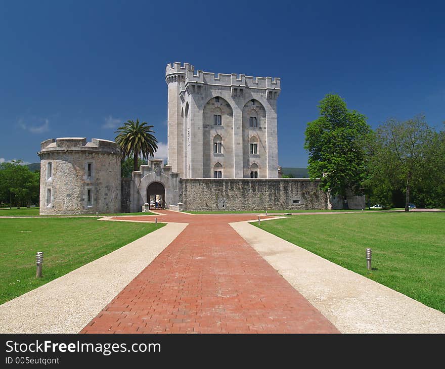 Ancient castle tower