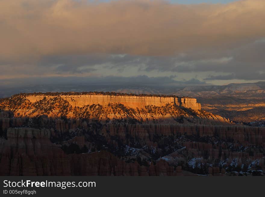 Boat Mesa at Sunset - Bryce Canyon National Park