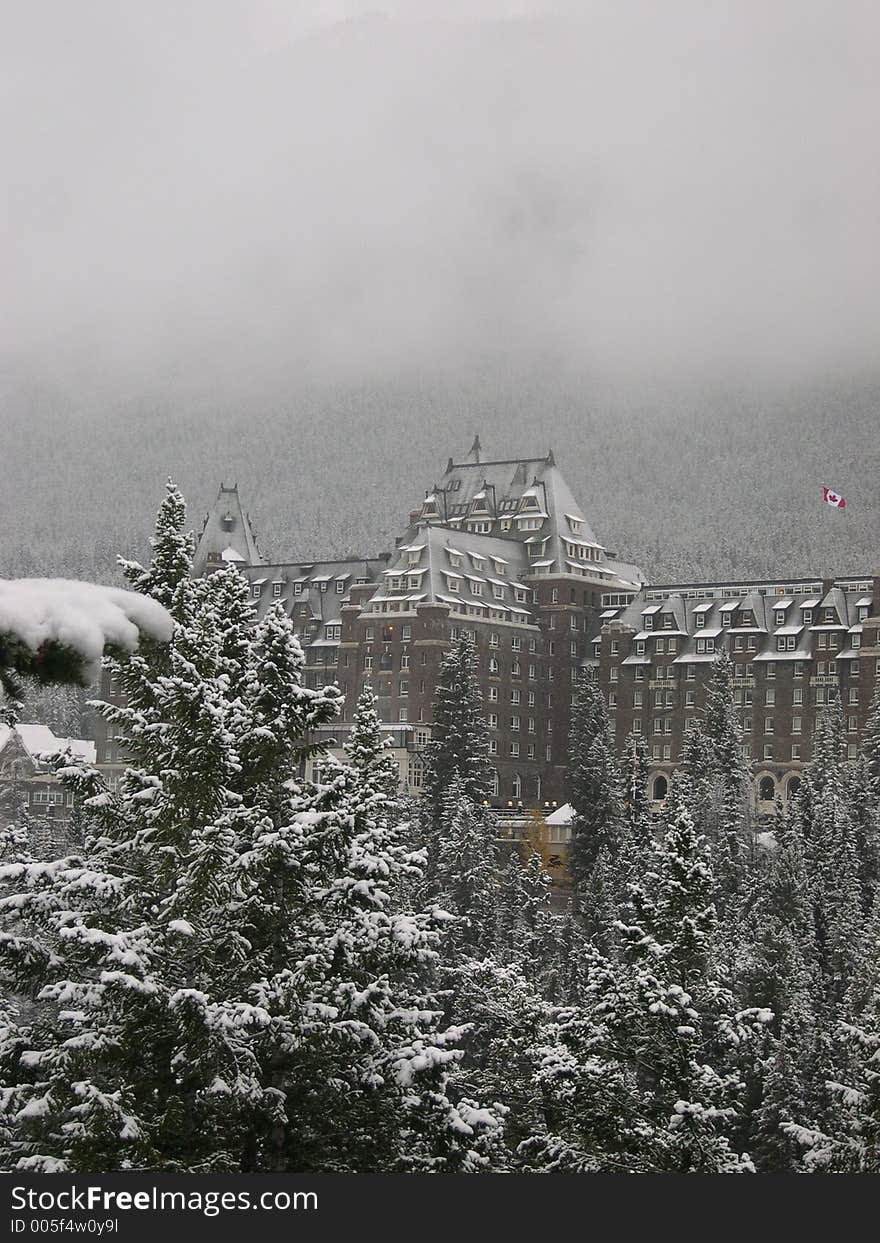 Landmark hotel at Banff Springs, Banff, Canada. Landmark hotel at Banff Springs, Banff, Canada