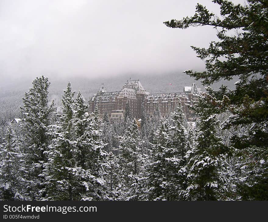 Landmark hotel at Banff Springs, Banff, Canada. Landmark hotel at Banff Springs, Banff, Canada