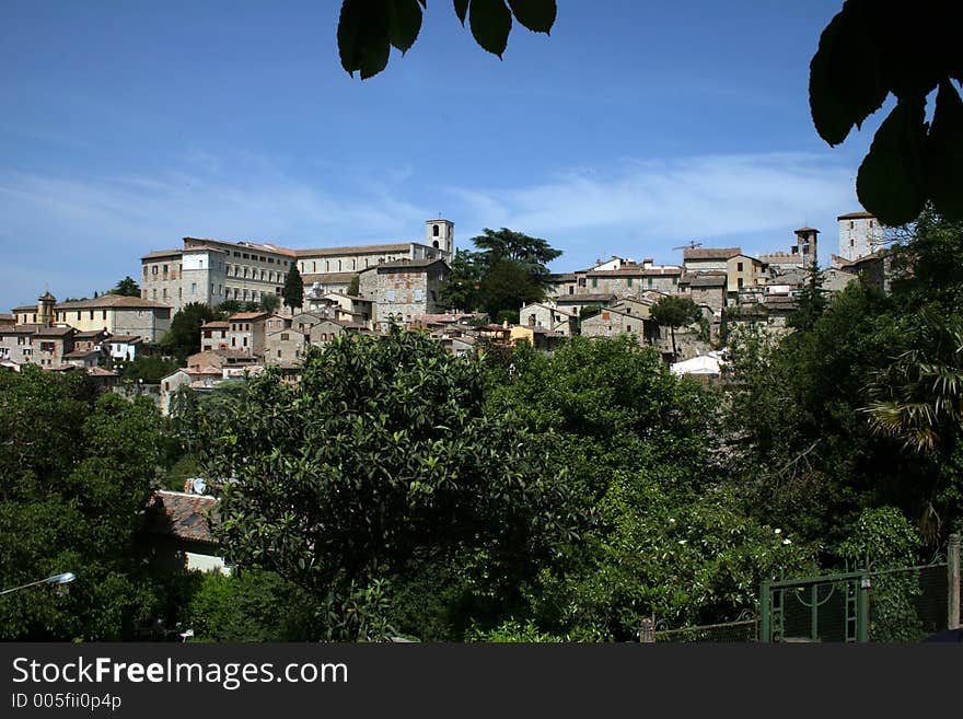 An old italiean stone vilage. An old italiean stone vilage