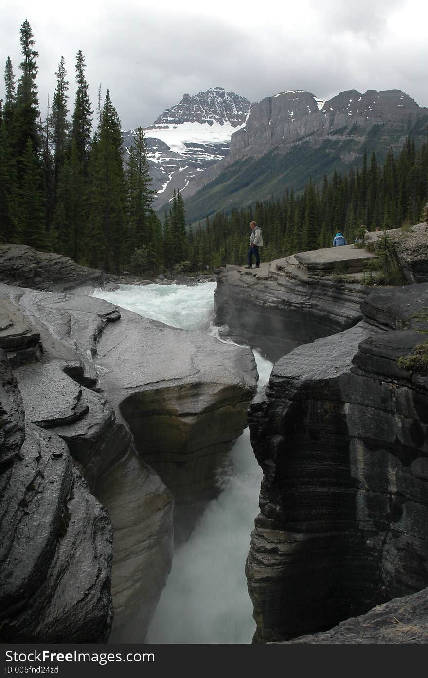 Maligne Canyon, Jasper National Park, Alberta, Canada. Maligne Canyon, Jasper National Park, Alberta, Canada