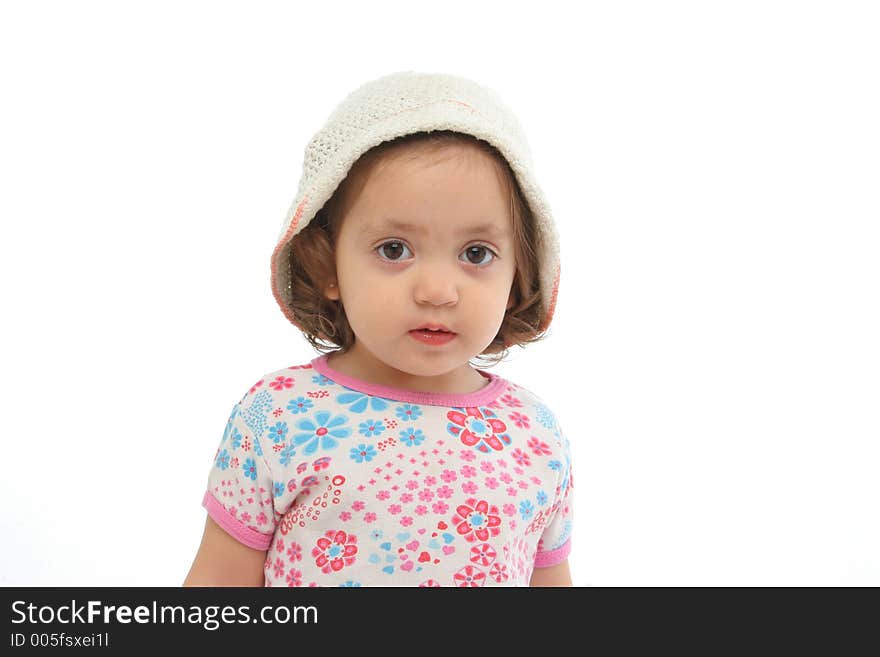 Little girl with a beautiful expression